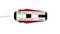'Wire stripper for AWG 30, max. 0.65 mm diameter, manufactured in Germany. Black, red handle with white labelling.'