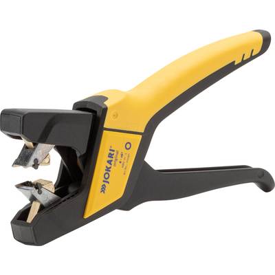 Wire stripping pliers with a yellow handle and black head, suitable for precise work on electrical cables.