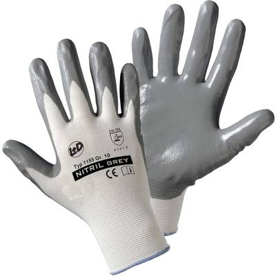 L+D worky Nitril- knitted 1155-10 Nylon Protective glove Size (gloves): 10, XL  CAT II 1 Pair