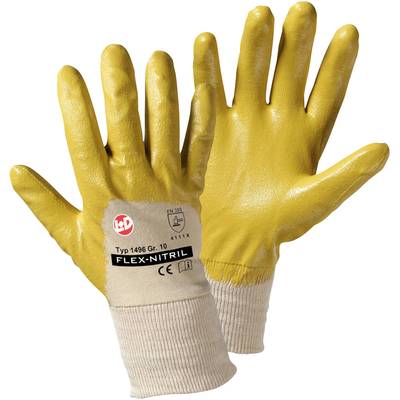 L+D worky Flex Nitril 1496-9 Nitrile butadiene rubber Protective glove Size (gloves): 9, L EN 388   CAT II 1 Pair