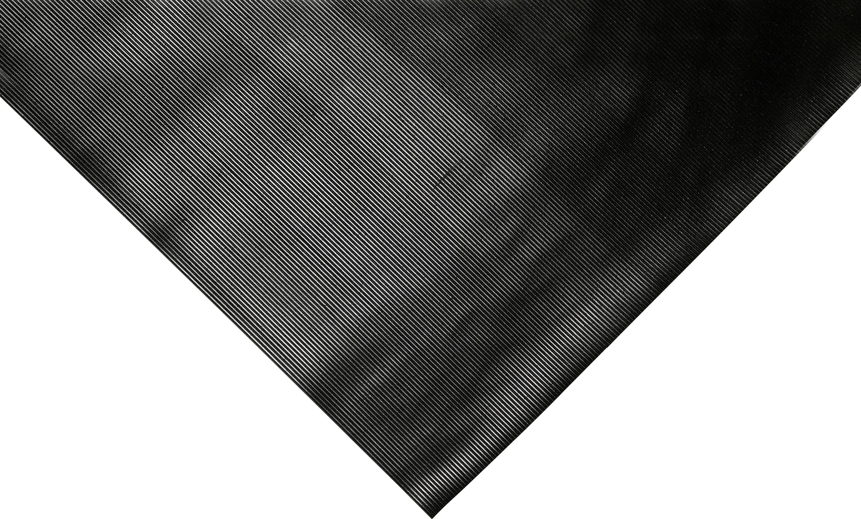 A close-up of a smooth, dark fabric or material with fine linear textures and diagonal arrangement.