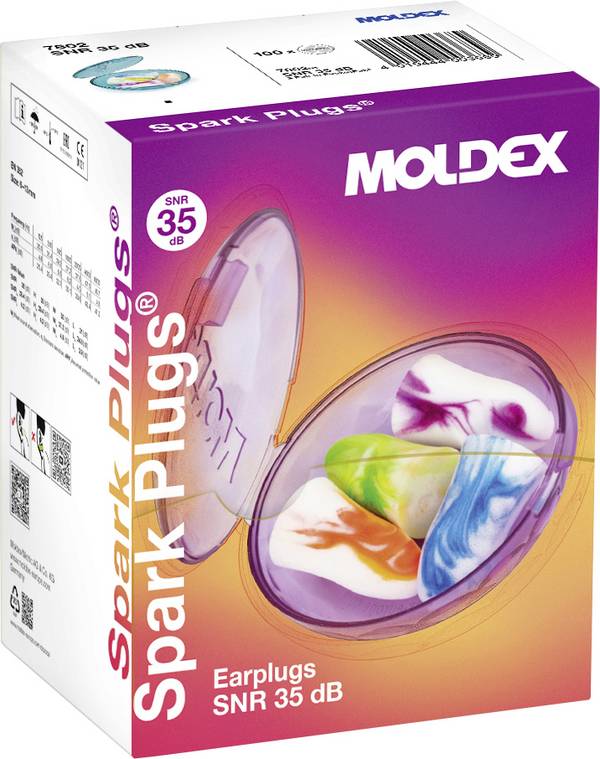 Moldex 780201 SPARK PLUGS Protective ear plugs 35 dB Disposable EN 352-2 200 Pair