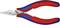Round pliers with red and blue handles, suitable for precise wire bending and work on delicate electronic components.