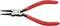 A red KNIPEX circlip pliers with black tips, suitable for circlips from 12-25 mm. Model 4411J1, made of chrome vanadium.