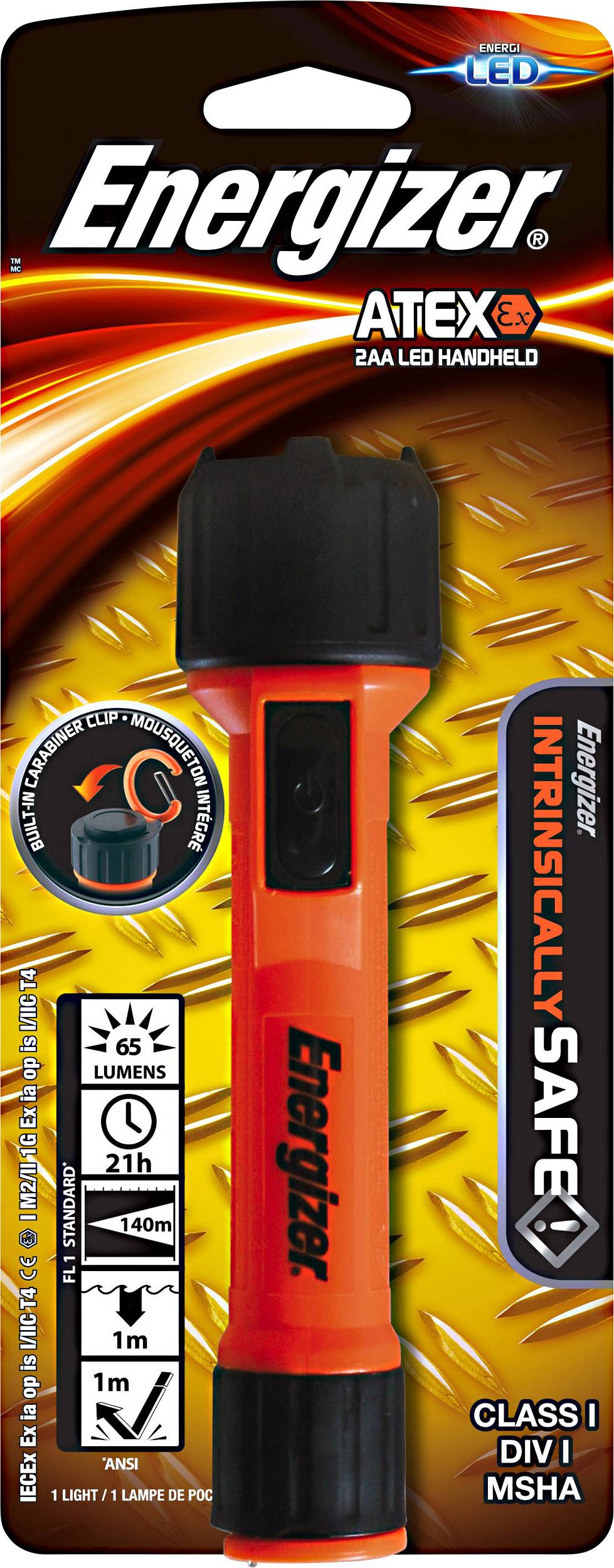 Energizer MS2ALED Torch Ex Zoning: 0, 1, 2 62 lm 140 m-1