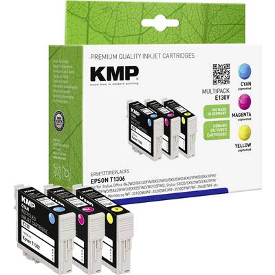 KMP Ink replaced Epson T1302, T1303, T1304 Compatible Set Cyan, Magenta, Yellow E130V 1618,4050
