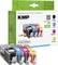 Multi-coloured Ink Cartridge Multipack (Black, Cyan, Magenta, Yellow) by KMP for HP Printers. Includes 'Made in Germany' indication.