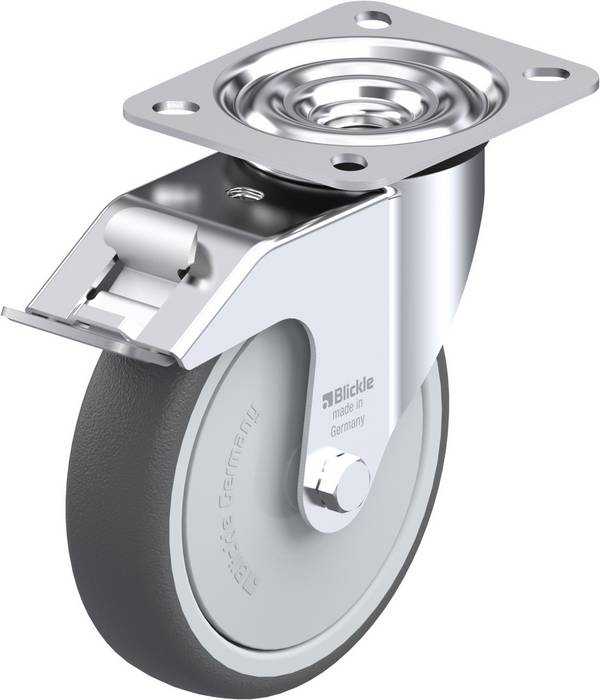 Blickle 337907 LE-PTH 125K-FI Swivel wheel with brake Wheel diameter: 125 mm Load capacity (max.): 150 kg 1 pc(s)