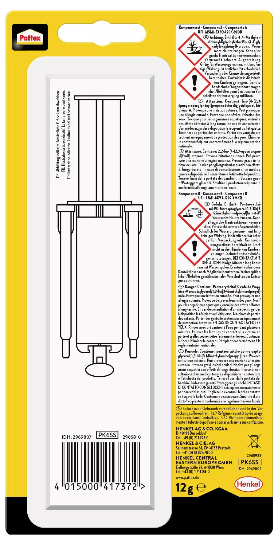 Pattex KRAFT-MIX Two-component adhesive PK6SS 12 g-2