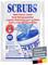 The image shows a pack of hand cleaning wipes. Label reads: 'SCRUBS Hand Cleaning Wipes'. Manufactured in Germany.