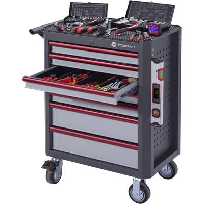 TOOLCRAFT 96029C702 Workshop trolley  Factory colour: Grey, Anthracite, Red