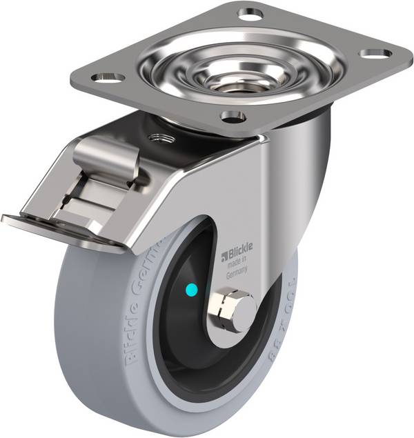 Blickle 583112 LEX-POEV 100KAD-FI-SG (LEX-POEV 100KD-FI-SG) Swivel wheel with brake Wheel diameter: 100 mm Load capacity (max.): 150 kg 1 pc(s)
