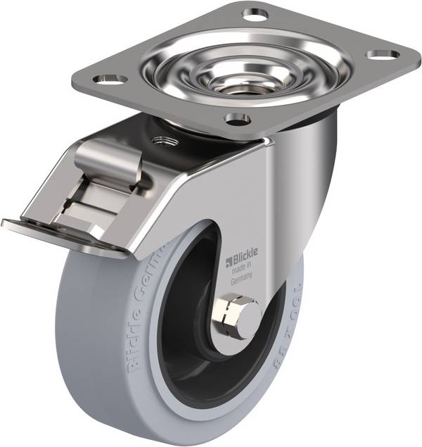 Blickle 609743 LEX-POEV 100XR-FI-SG Swivel wheel with brake Wheel diameter: 100 mm Load capacity (max.): 150 kg 1 pc(s)