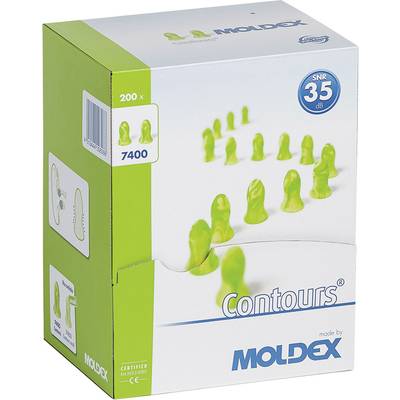 Moldex 740001 Contours Protective ear plugs 35 dB Disposable    200 Pair