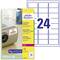 'AVERY Zweckform' Label Pack with 24 laser-printable labels, Article Number L6141-20. Contains particularly strong adhesive properties.