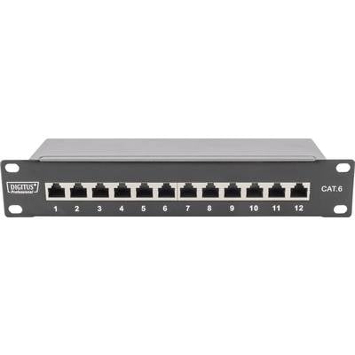   Digitus  DN-91612S  12 ports  Network patch panel  254 mm (10")  CAT 6  1 U  