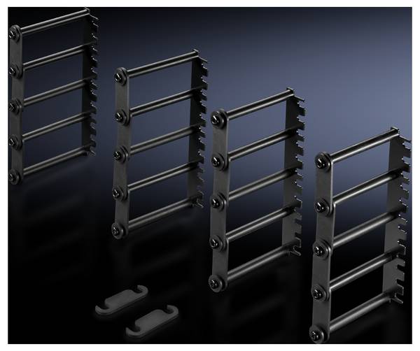 Rittal 7111.224 19 inch Server rack cabinet cable duct 4 U Black
