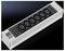 The image shows a Rittal power strip with six sockets. The design is compact and functional in a rectangular housing.