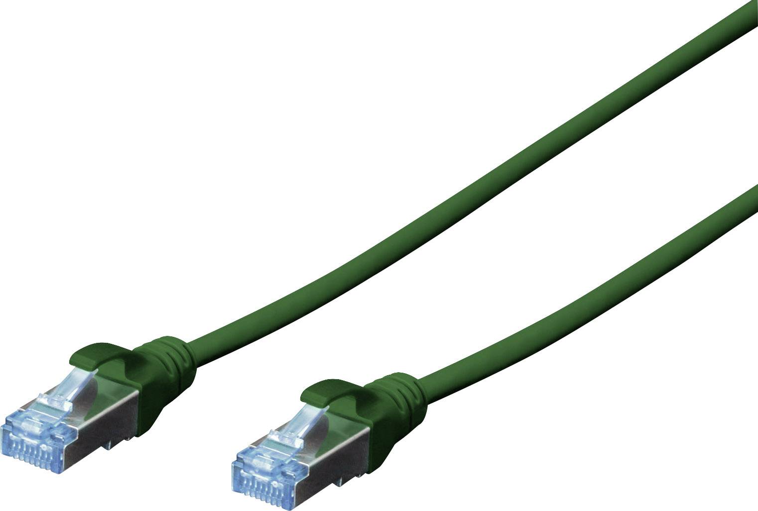 Digitus DK-1531-050/G RJ45 Network cable, patch cable CAT 5e SF/UTP 5.00 m Green 1 pc(s)-0