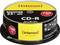 CD-R Spindle with 25 Discs, yellow and black label. Capacity: 700 MB, 80 minutes. Brand: Intenso. Suitable for recordings.