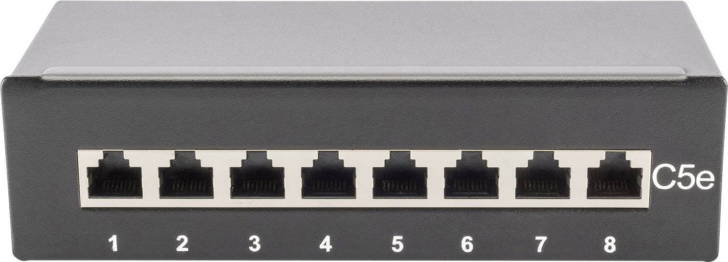Digitus DN-10001 8 ports CAT 5e 1 U Equipped-3
