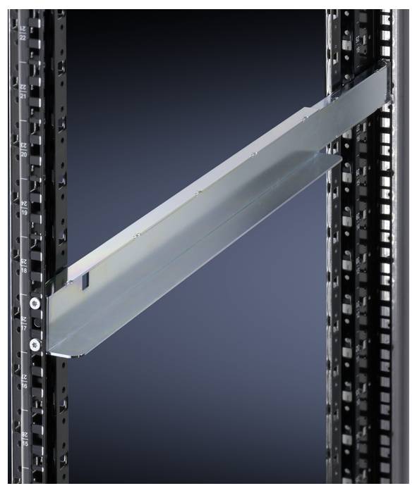 A metal bearer is mounted in an open frame structure. The background is consistently dark blue.