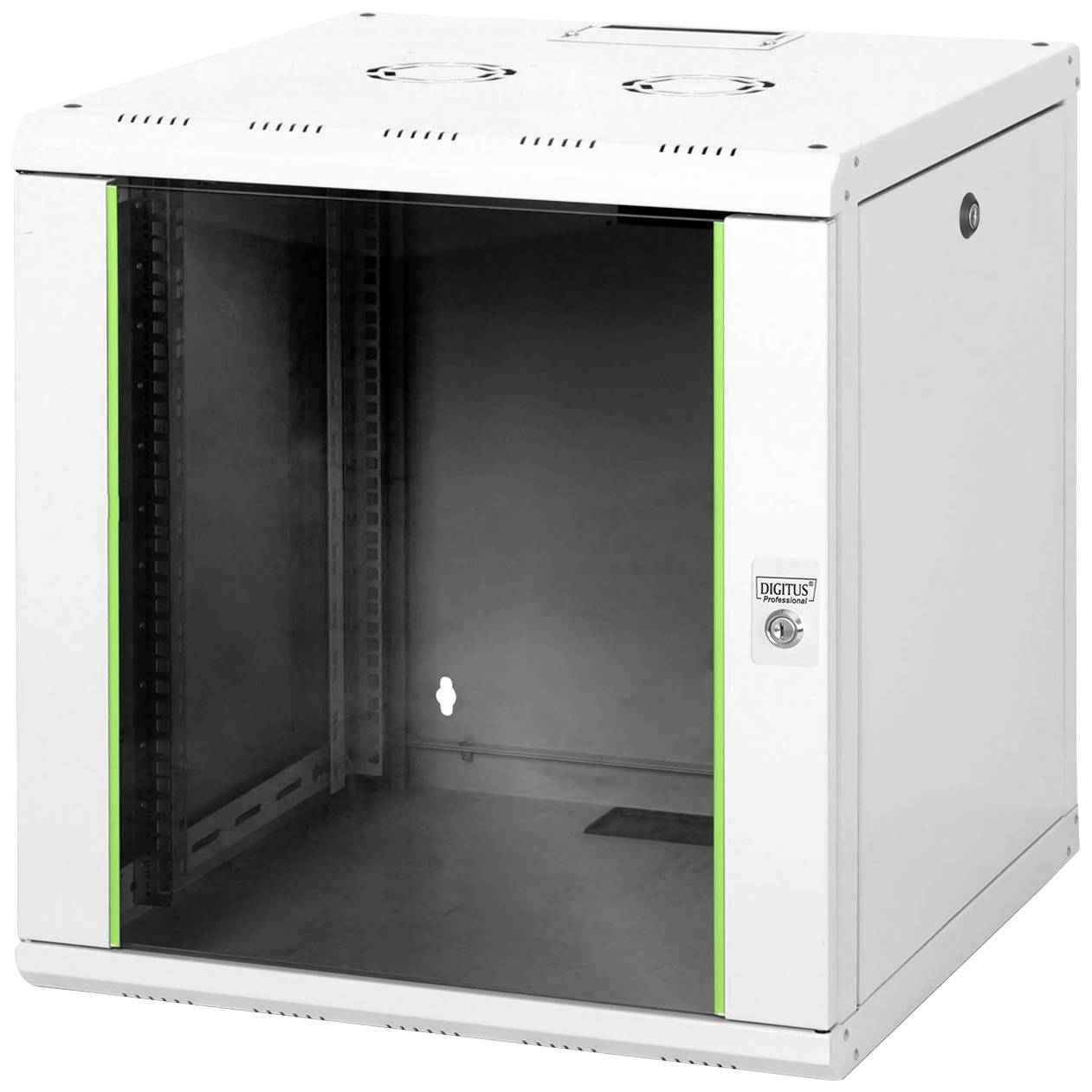Digitus DN-19 12U-6/6 19" wall cabinet (W x H x D) 600 x 643 x 600 mm 12 U Grey-white (RAL 7035)