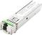 A silver SFP transceiver with a green marking and the inscription 'DIGITUS'. It is used in network devices.