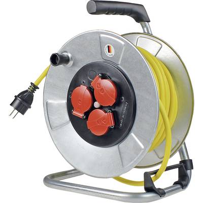 AS Schwabe 10347 Cable reel 33.00 m Yellow PG plug