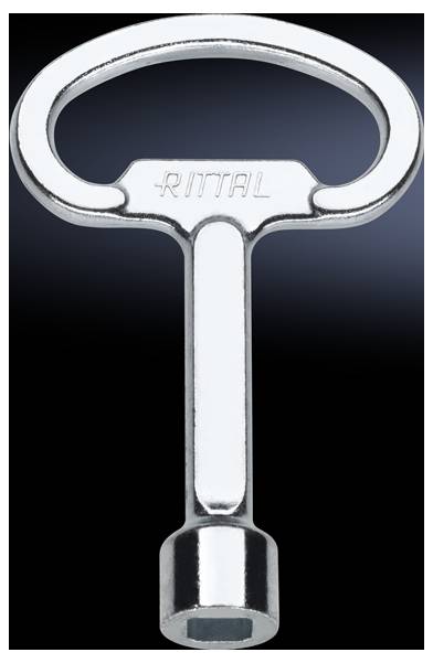 Rittal SZ 2548.000 Switchboard key Square (8 mm) Steel 1 pc(s)