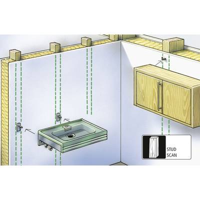 Laserliner Detector StarFinder Plus 080.972A Locating depth (max.) 40 mm Suitable for Wood, Ferrous metal, Non-ferrous m-7