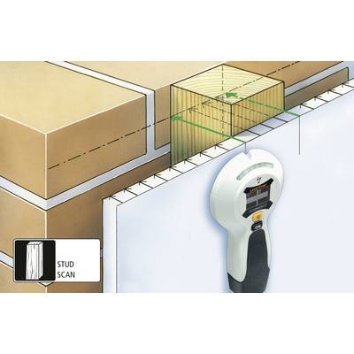 Laserliner Detector StarFinder Plus 080.972A Locating depth (max.) 40 mm Suitable for Wood, Ferrous metal, Non-ferrous m-8