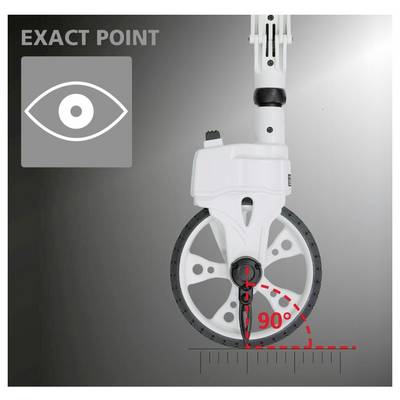 'Exact Point' logo next to an image of a wheel with a gauge highlighting a 90-degree angle measurement.