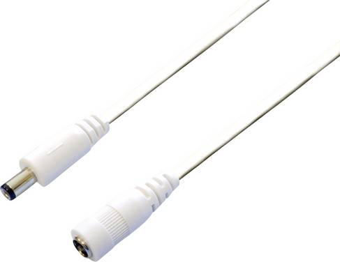 BKL Electronic 072096 Low power extension cable Low power plug - Low power socket 5.5 mm 2.1 mm  2.1 mm 3.00 m 1 pc(s)