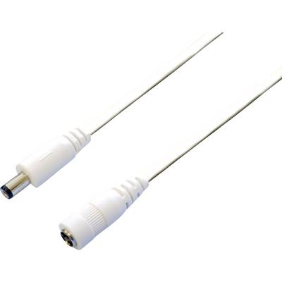 BKL Electronic 072096 Low power extension cable Low power plug - Low power socket 5.5 mm 2.1 mm  2.1 mm 3.00 m 1 pc(s) 