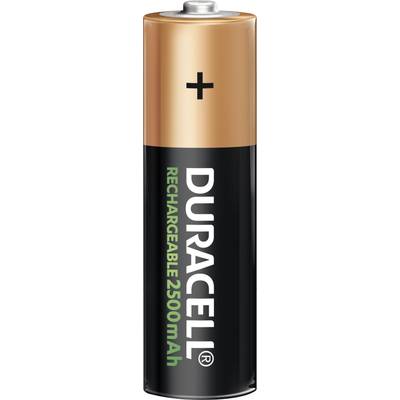 Rechargeable Batteries Duracell Rechargeable NimH Stay Charged AA/HR6  2500mAh, 4 pcs.