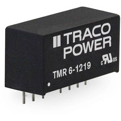 'TRACO POWER TMR 6-1219' voltage converter with multiple pins and labelling, suitable for electronic applications.