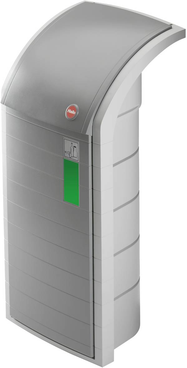 Hailo ProfiLine WSB-K 9120600 Recycling bin 120 l Plastic (L x W x H) 500 x 500 x 1100 mm Dust grey 1 pc(s)