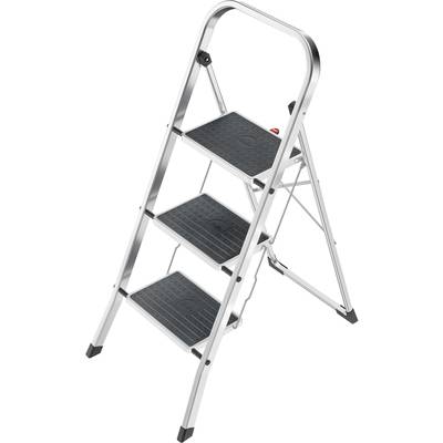Hailo Klapptritt K70 StandardLine 4393-801 Aluminium Folding step stool Folding Operating height (max.): 270 cm Aluminiu