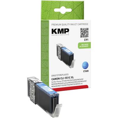 KMP Ink replaced Canon CLI-551C XL Compatible  Cyan C91 1519,0003