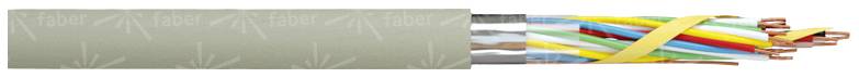 Faber Kabel 100025 Phone cord J-Y(ST)Y 20 x 2 x 0.6 mm Grey Sold per metre