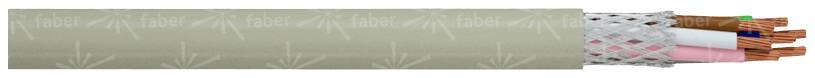 Faber Kabel LiYCY Control lead 4 x 0.50 mm² Grey 030327 Sold per metre-0