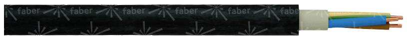 Faber Kabel 010012 High-voltage cable NYY-J 3 x 2.5 mm² Black Sold per metre-0