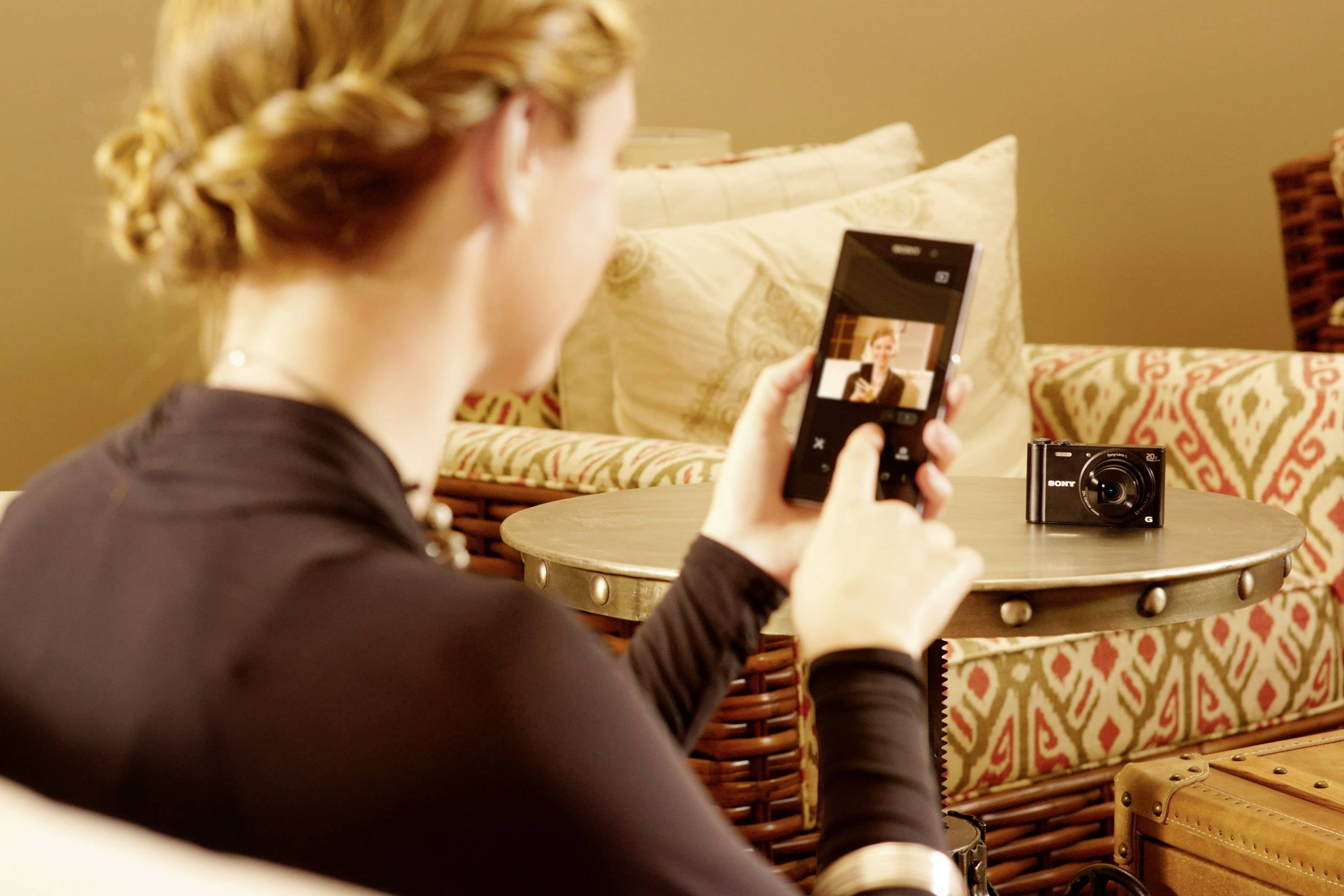 Sony Cyber-Shot DSC-WX350B Digital camera 18.2 MP Optical zoom: 20 x Black Full HD Video, Wi-Fi-12