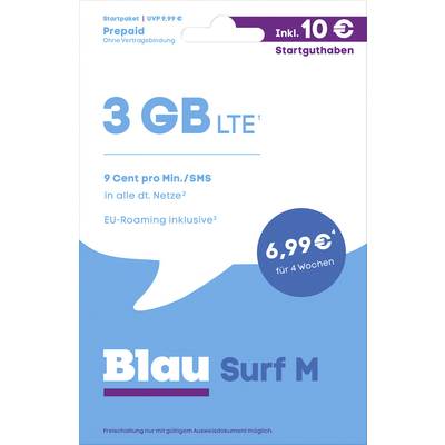 Blau.de Surf M Startpaket Prepaid card (no contract)