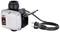 'Electric heating pump with EU plug. Model TLS 100 E. Black casing with silver front, arrow pointing upwards.'