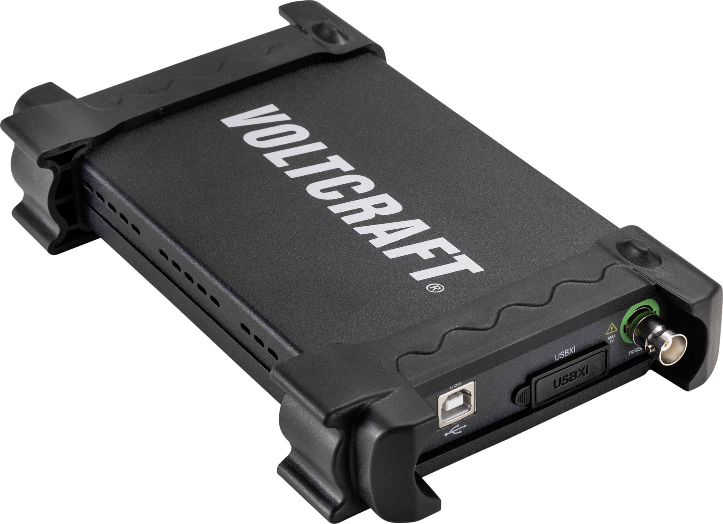 VOLTCRAFT device with USB port and BNC socket for professional measurement applications.