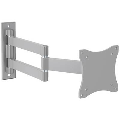 A grey TV wall mount with a swivelling arm and a rectangular mounting plate.