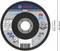 A Bosch Pro grinding disc for metal, diameter 125 mm, with max. speed of 12,250 RPM. Suitable for stainless steel.