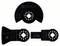 Three different Bosch saw blades with varied shapes and teeth, suitable for multi-functional tools for cutting and grinding.